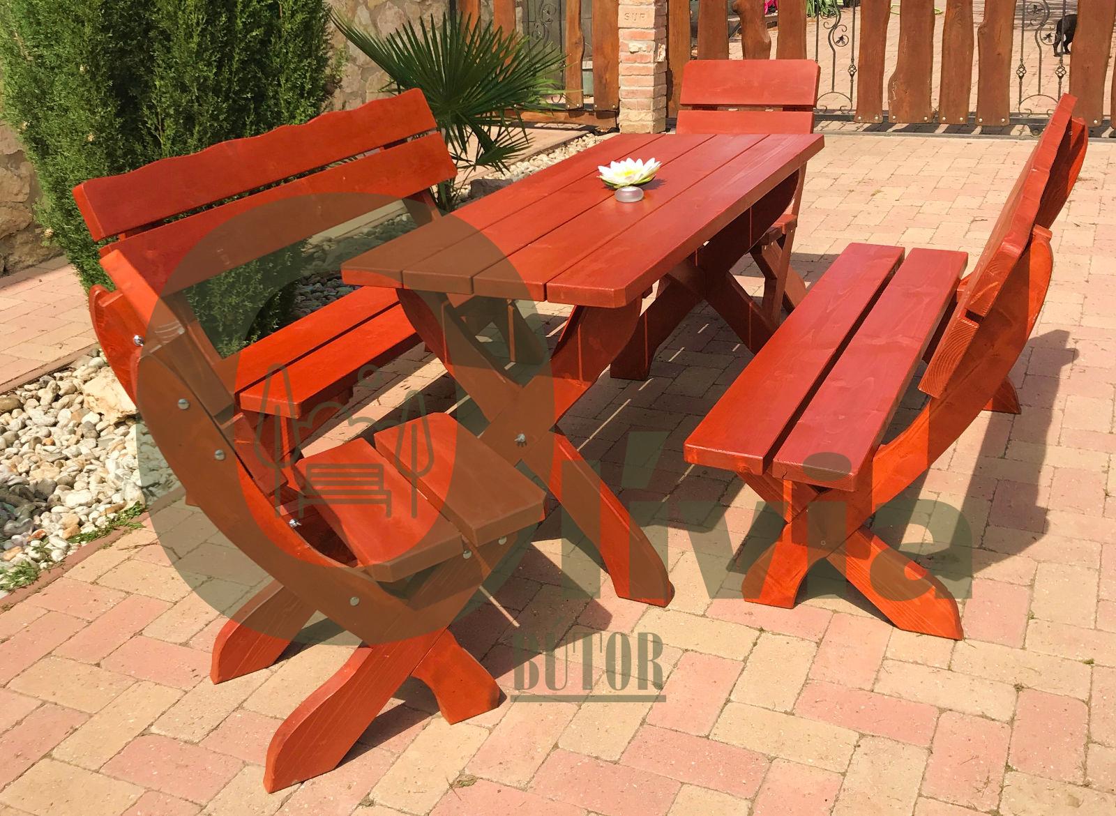 Kerti bútor 2 paddal és 2 székkel - Image 4