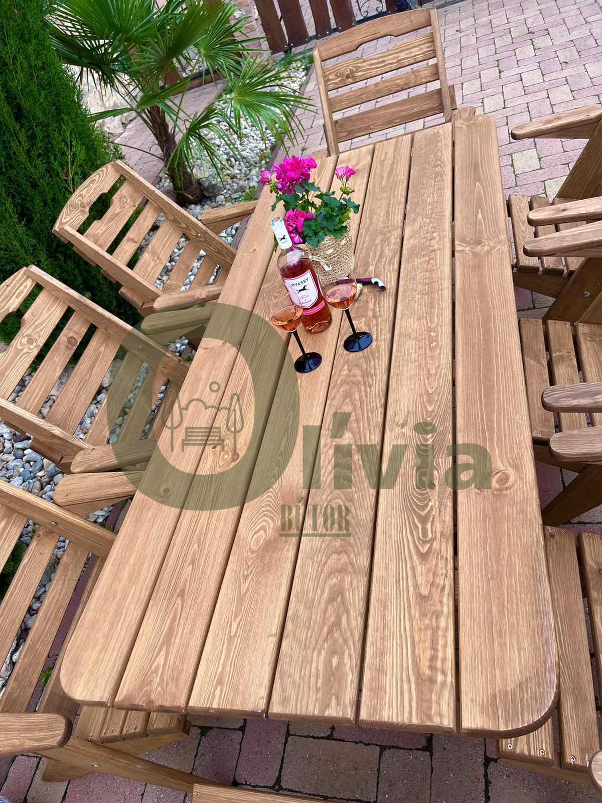 Kerti bútor összecsukható karfás székekkel - Image 3